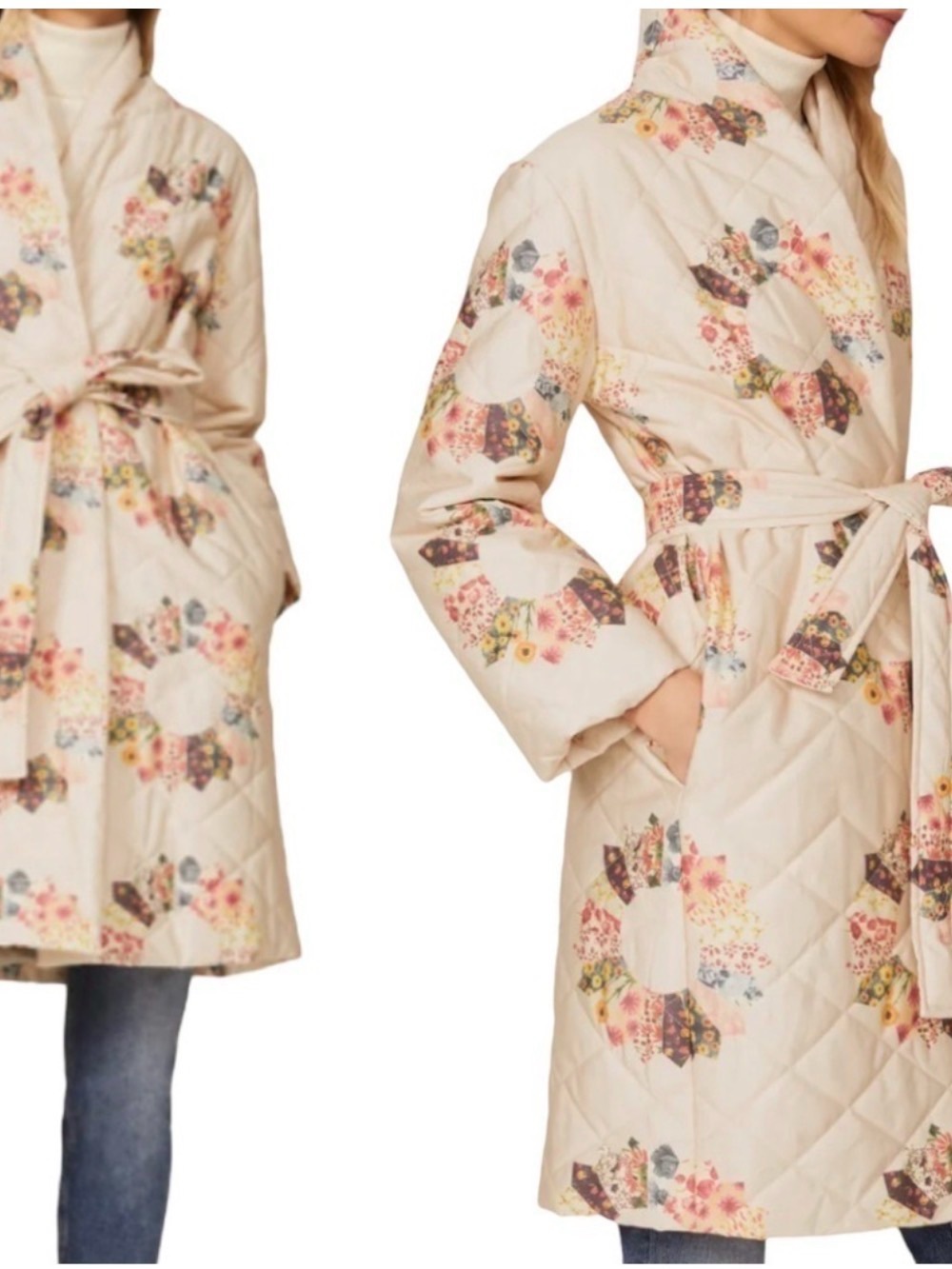 Sipos sunburst quilted coat